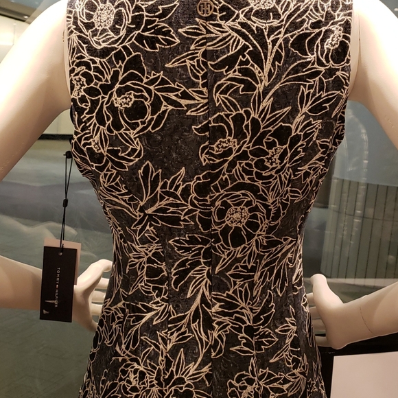 Tommy Hilfiger Floral Lace Fit & Flare Dress - Picture 4 of 6